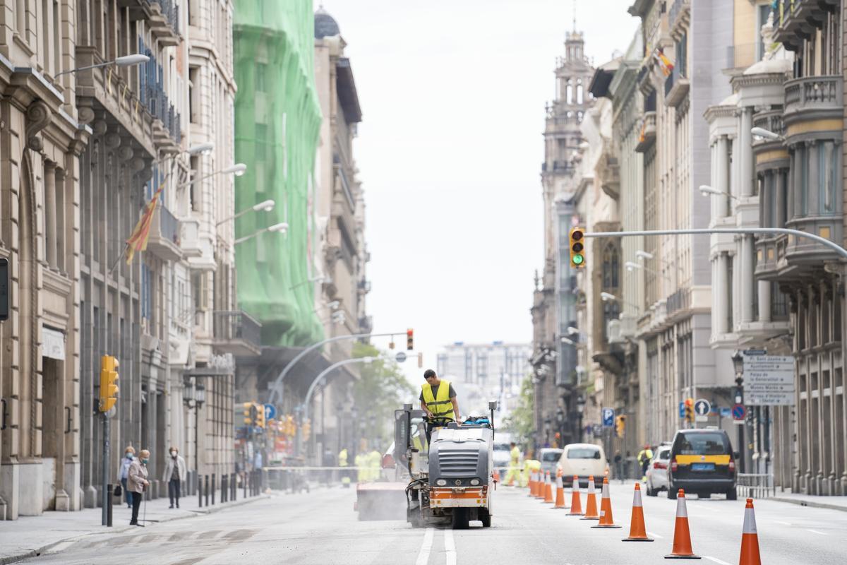 Obras en la Via Laietana