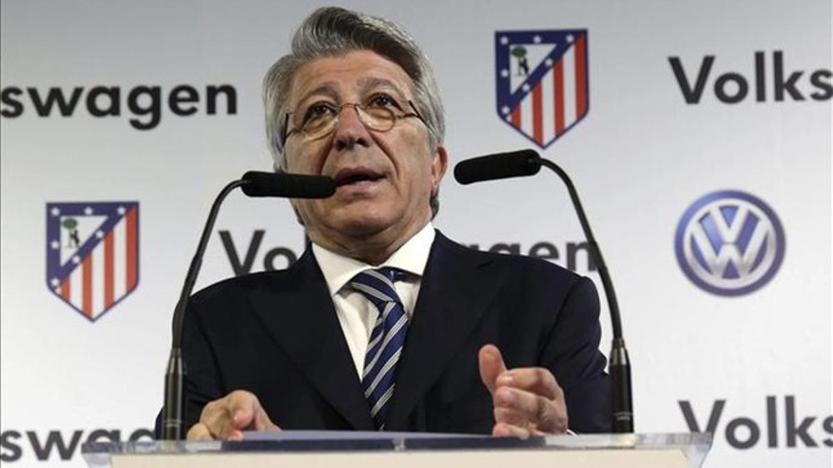 Enrique Cerezo, presidente del Atlético