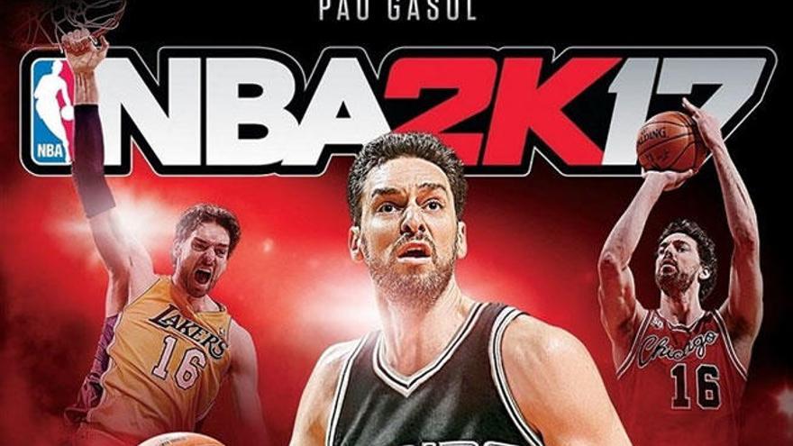 Pau Gasol en la portada del videojuego.