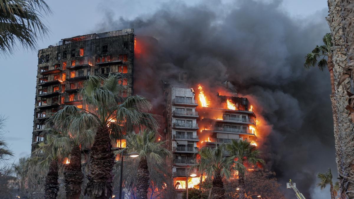 L'incendi del bloc de Campanar, a València