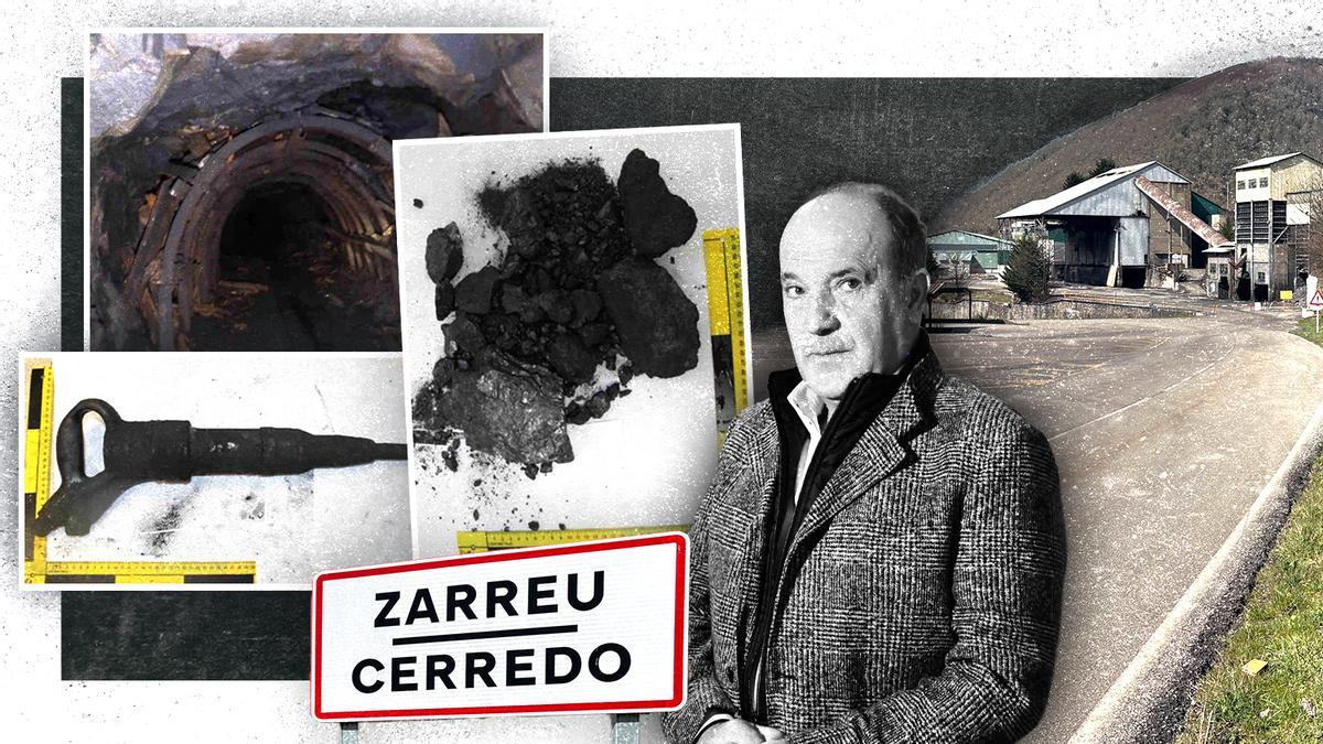 El empresario Jesús Rodríguez Moran con imágenes de la investigación de Cerredo