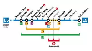 Esta estación del metro de Barcelona estará cerrada por mantenimiento este sábado