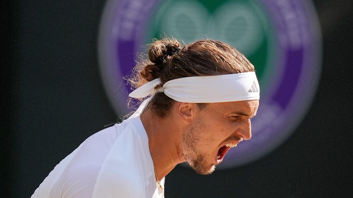 Alexander Zverev, en el torneo de Wimbledon