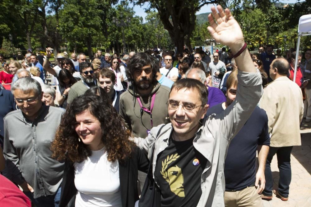 Acto electoral de Podemos en Oviedo con Juan Carlos Monedero