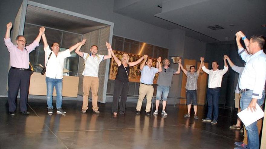 Una nueva protesta en el museo de Lérida pide la vuelta de los bienes