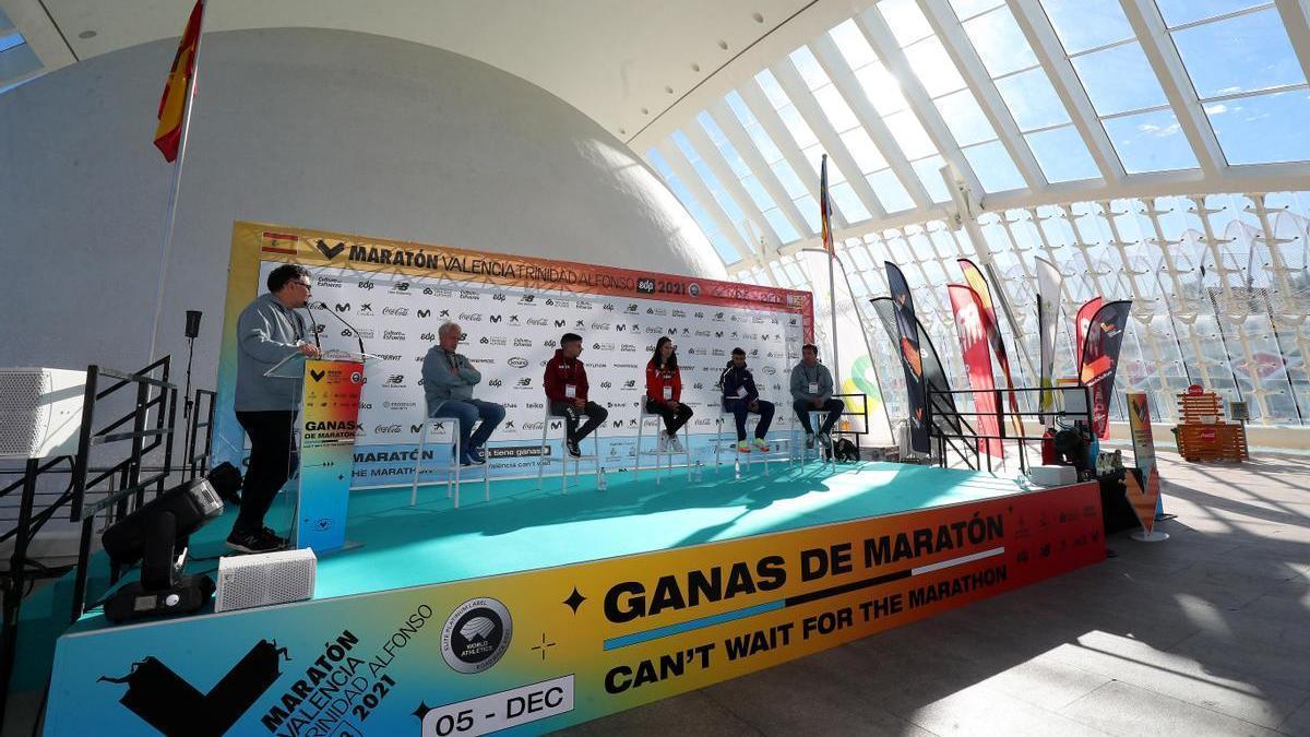 Rueda de prensa de los atletas élite del Maratón de València