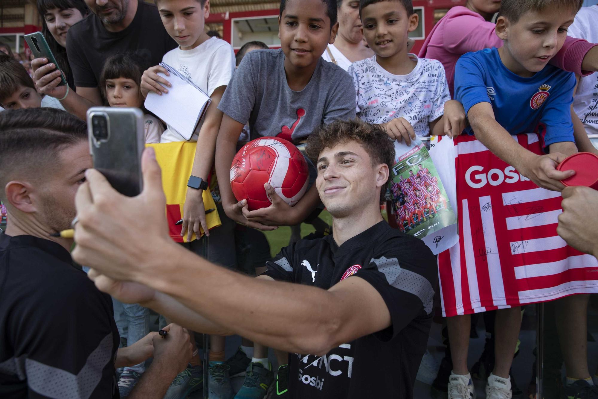 Entrenament obert del Girona FC a Montilivi per les Fires de Girona