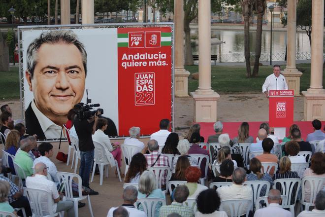 Acto de Juan Espadas, candidato del PSOE a las elecciones andaluzas, en Málaga