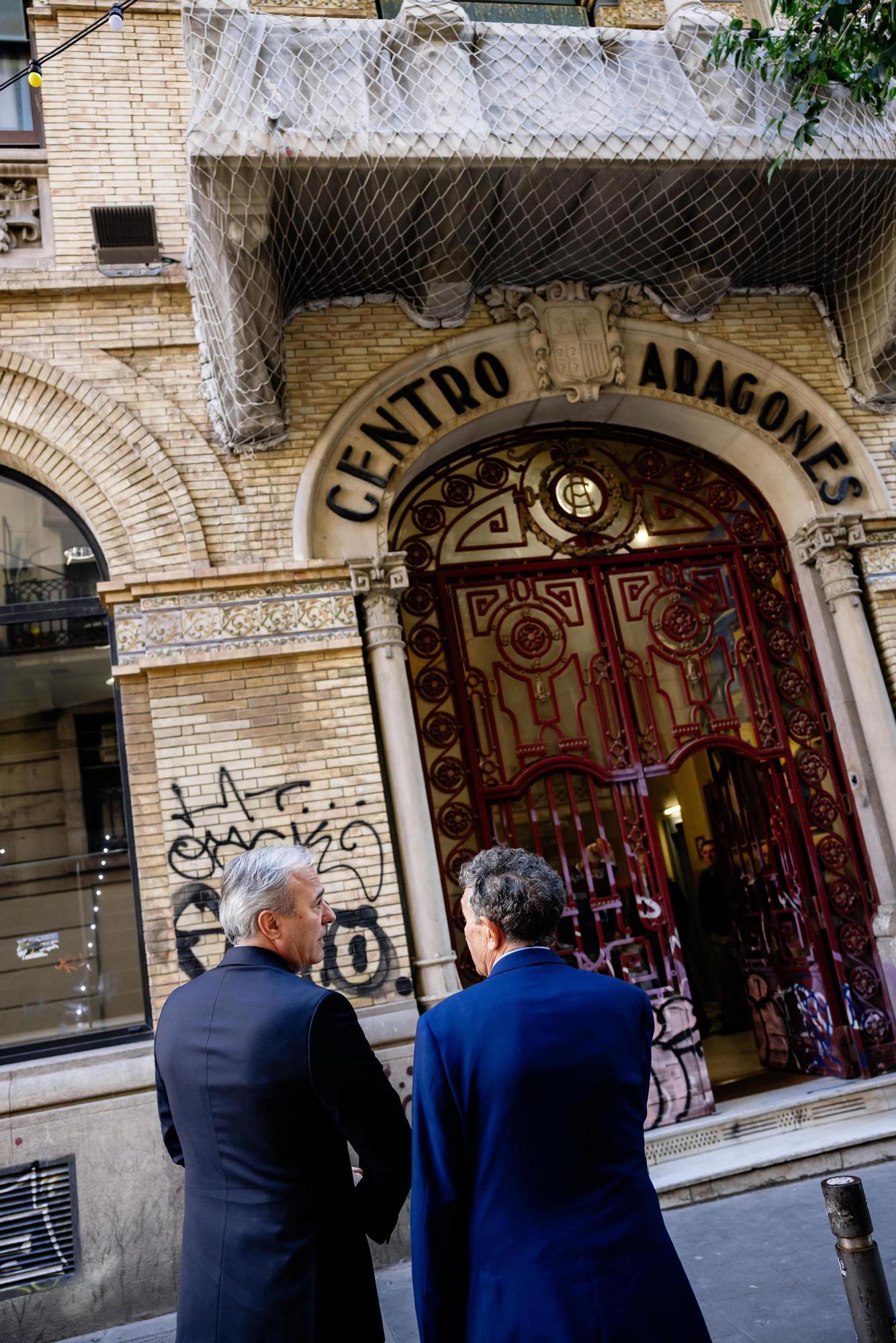 EN IMÁGENES | El Centro Aragonés de Barcelona, a la espera de una reforma