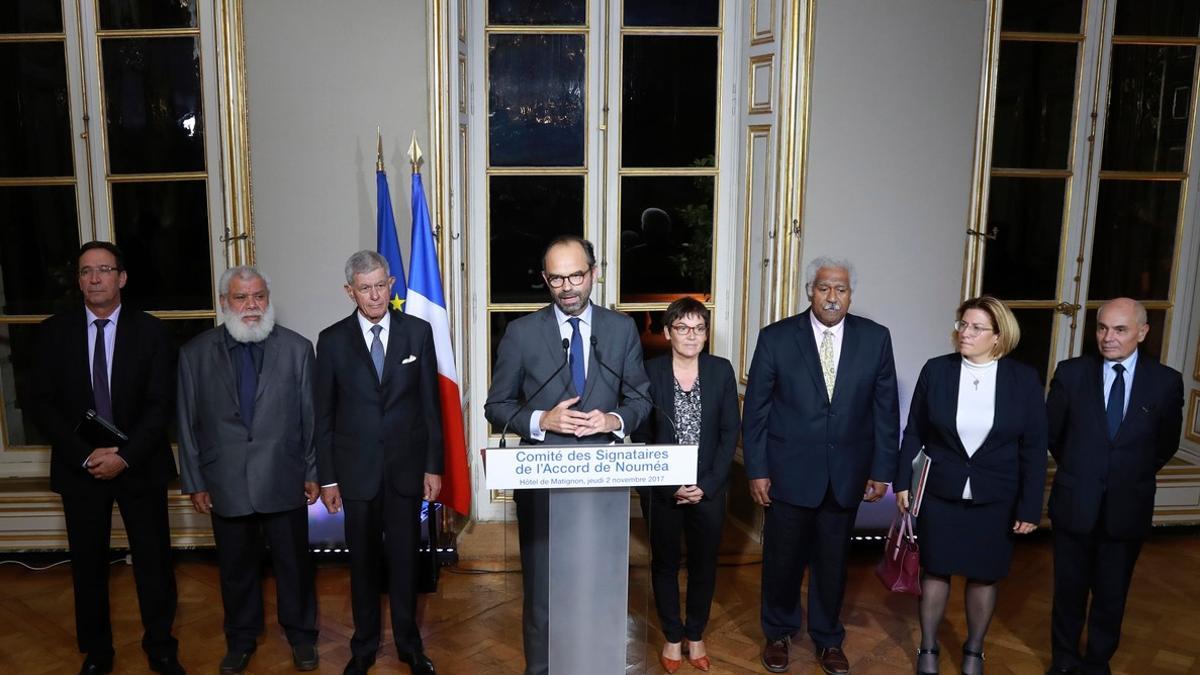 El primer ministro de Francia, Edouard Philippe se ha reunido con los dirigentes de la Nueva Caledonia para detallar las condiciones del referéndum de independencia que se celebrará en 2018