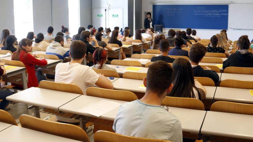 Una classe a la Facultat d&#039;Economia i Dret de la Universitat de Lleida