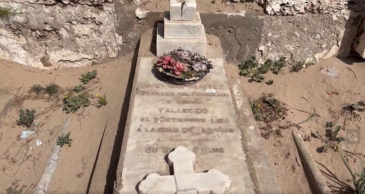 Tumba en Esauria, Marruecos de Cristóbal Benítez, el expedicionario de Alhaurín de la Torre que llegó a Tombuctú,