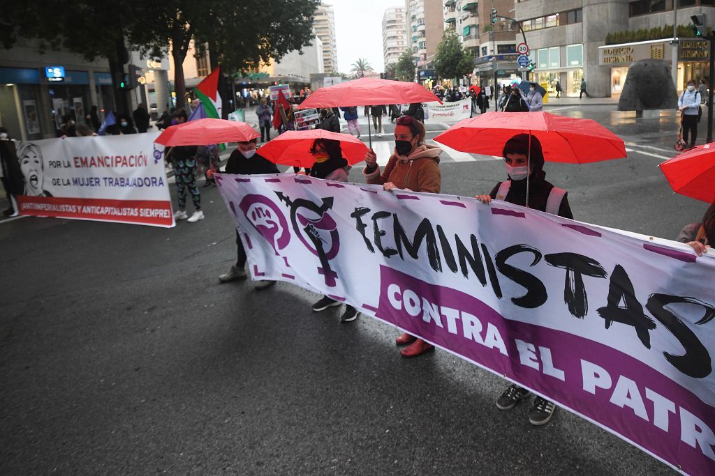 Manifestación feminista en Murcia