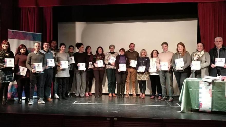 El acto contó con la subdirectora general de Políticas Lingüísticas y diferentes representantes municipales.