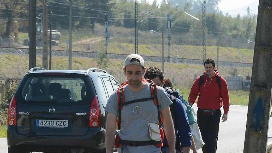 Peregrinos en el Camino de Santiago. // R.V.