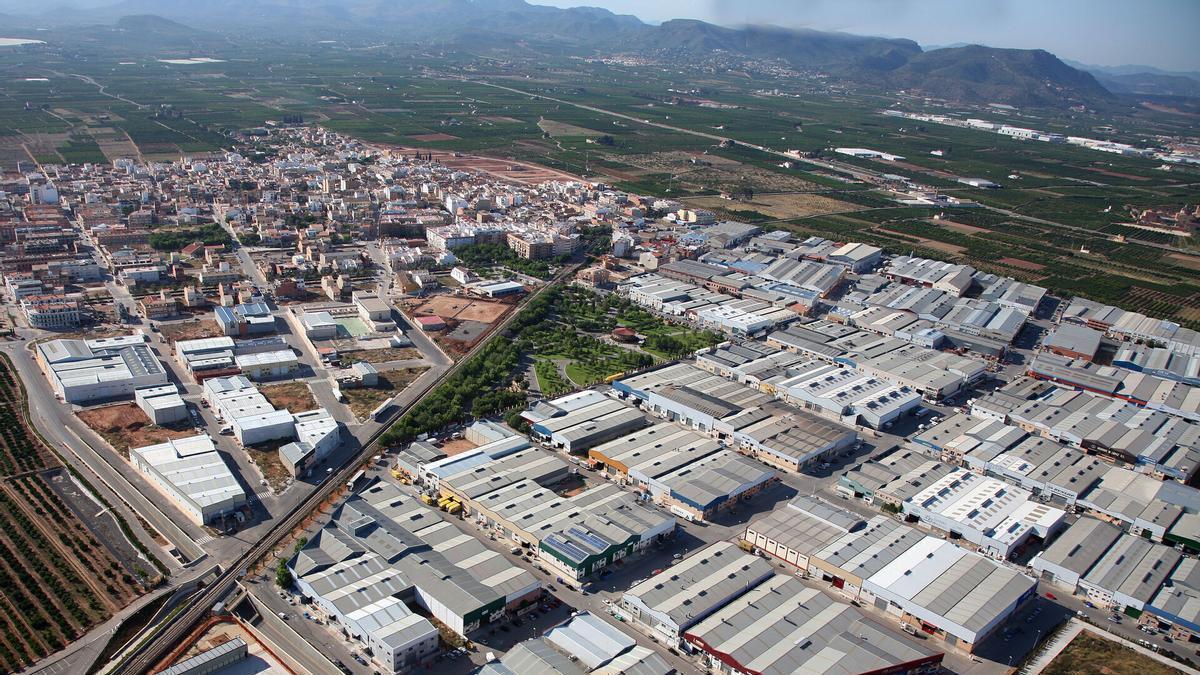 El polígono industrial de Rafelbunyol.