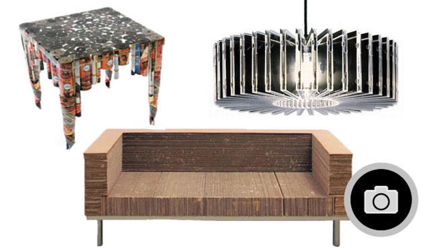 Muebles con materiales reciclados que te sorprenderán.