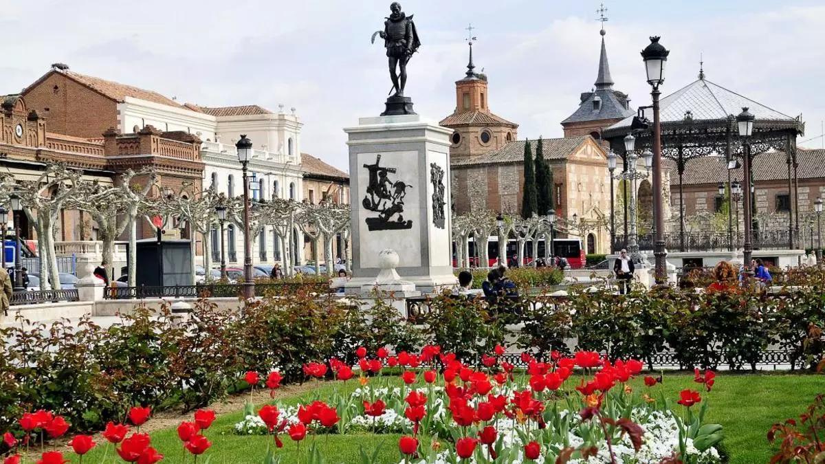 Plaza de Cervantes en Alcalá de Henares.
