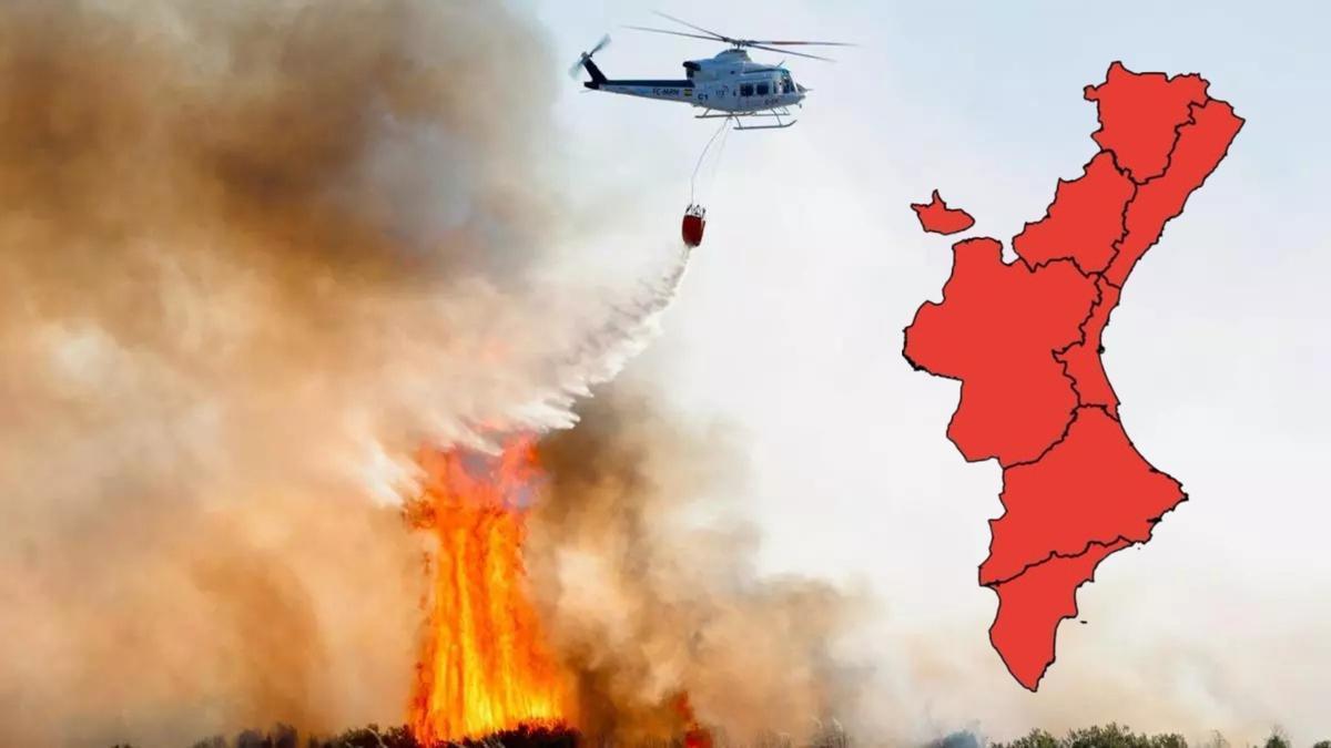 Nivel de preemergencia de riego de incendios