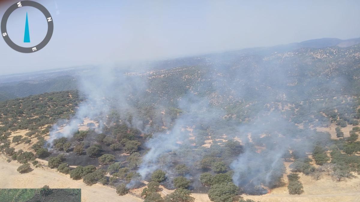 Incendio en la Finca Villalobillos.