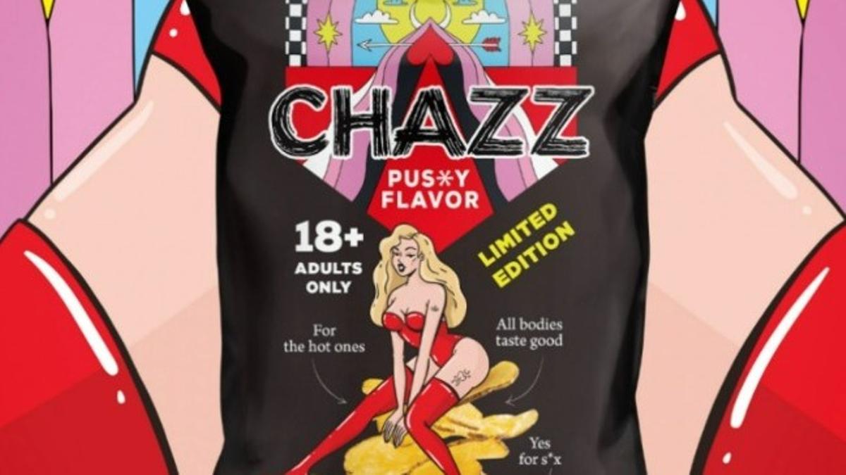 Patatas chip 'Pussy Flavor' de la marca Chazz