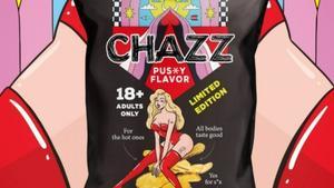 Patatas chip ’Pussy Flavor’ de la marca Chazz