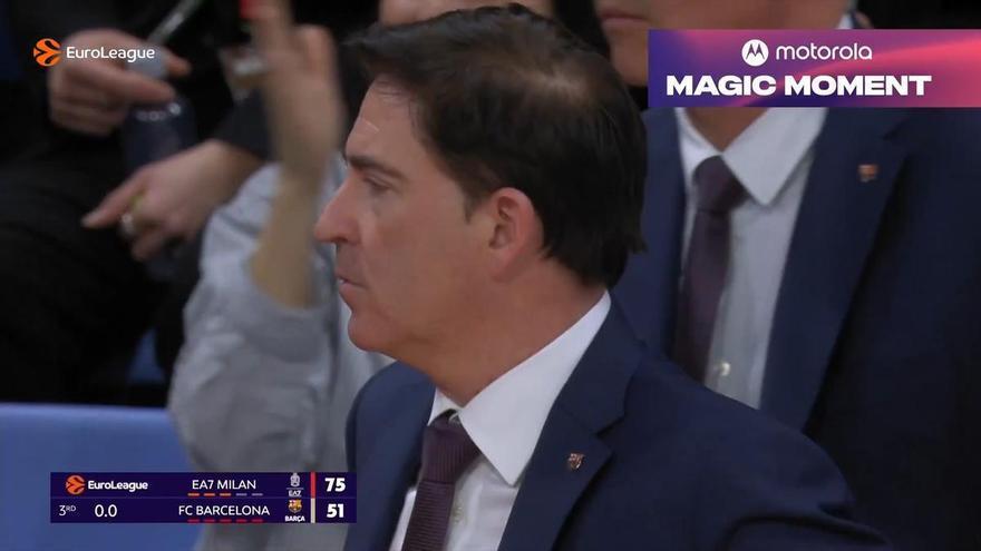 El triplazo imposible de Armoni Brooks en la dolorosa victoria del FCBarcelona