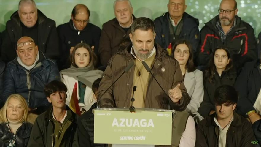 VIDEO | Abascal en Azuaga: "No nos votéis a medias. Dadnos una mayoría absoluta"