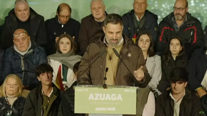 VIDEO | Abascal en Azuaga: "No nos votéis a medias. Dadnos una mayoría absoluta"