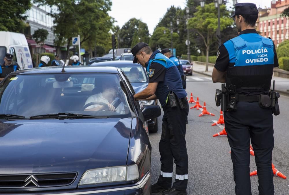 Control de alcoholemia de la Policía de Oviedo