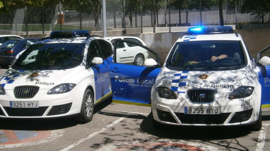 Cotxes de la Policia Local de Manresa.