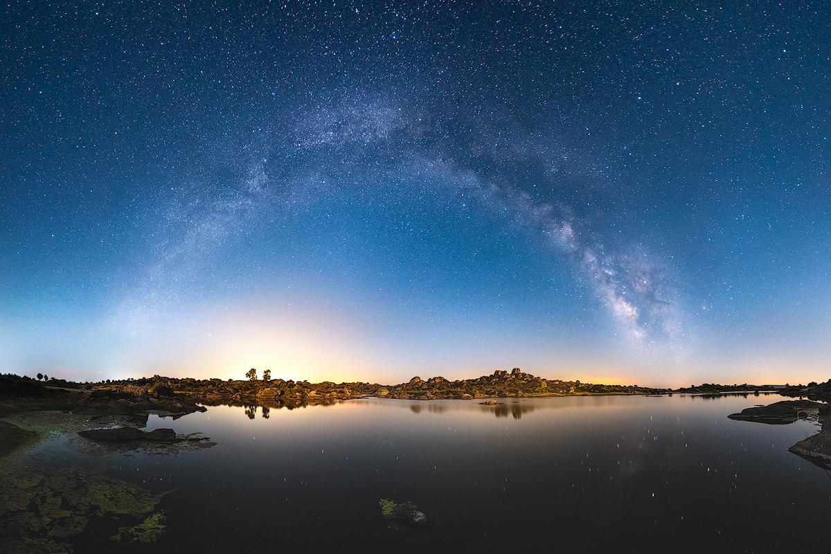 Vía Láctea sobre Los Barruecos