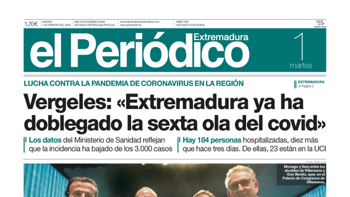 Consulta la portada correspondiente al día 1 de febrero del 2022