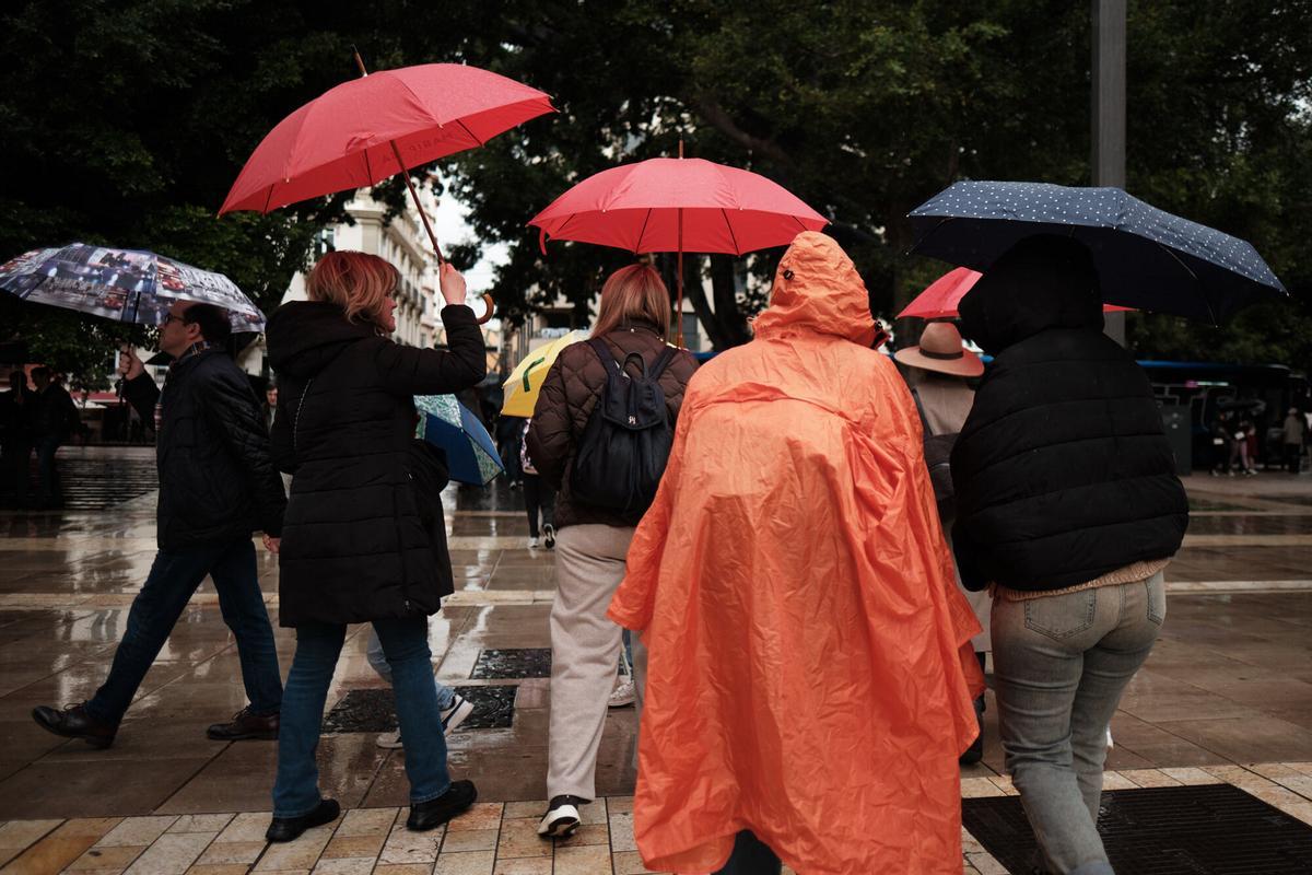 Así ha sido el paso de la borrasca Marta por Málaga capital