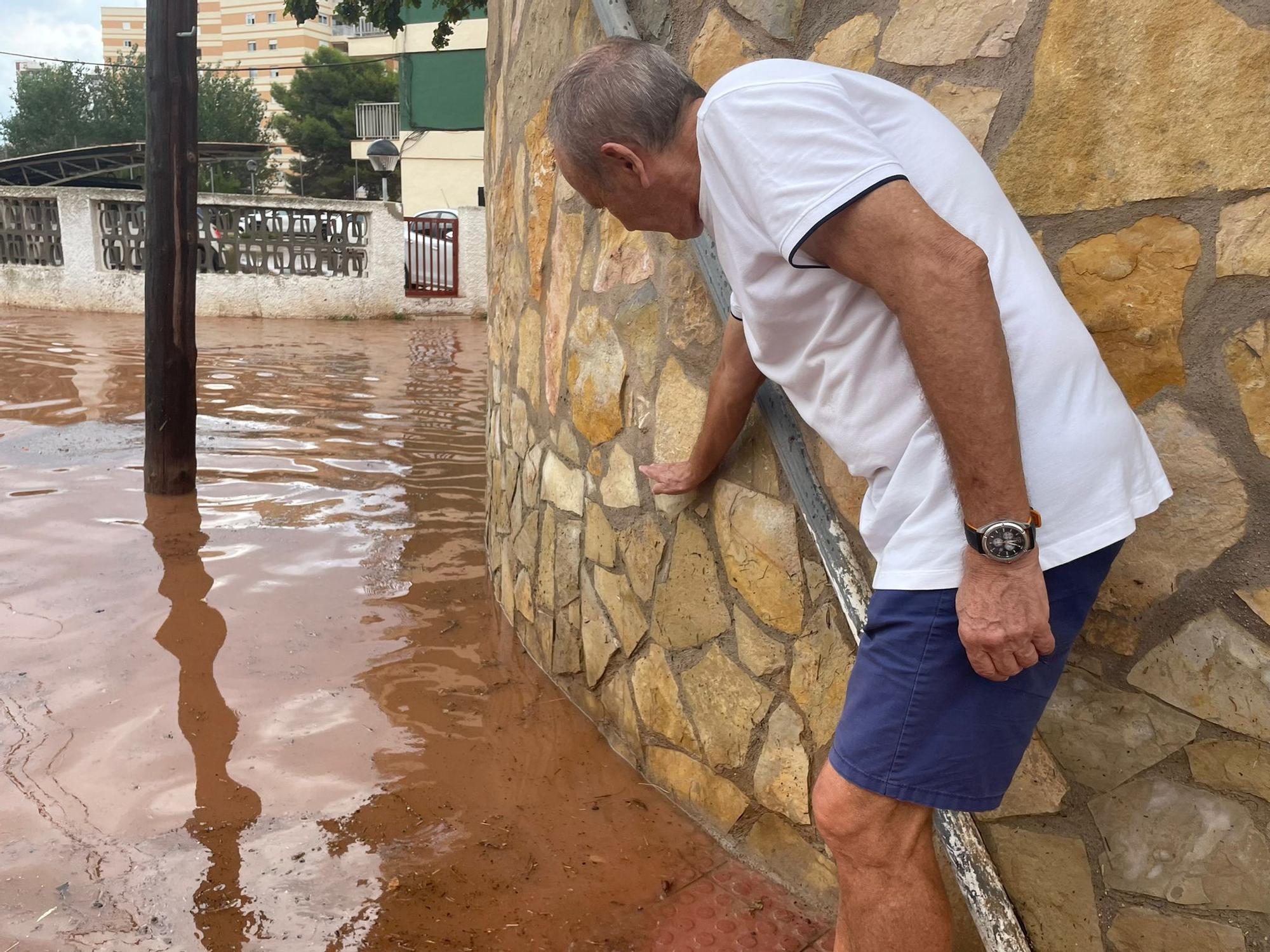 Impactantes imágenes del aguacero caído en Benicàssim