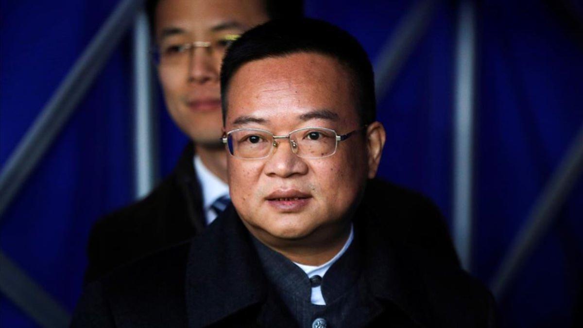 El presidente del RCD Espanyol, Chen Yansheng