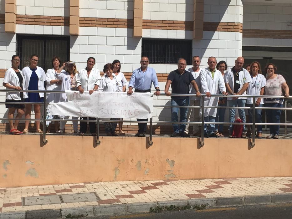 Protesta en el centro de salud de Ciudad Jardín