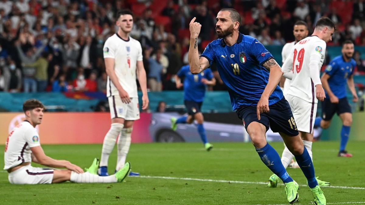 Leonardo Bonucci empató para Italia la final de la Eurocopa ante Inglaterra
