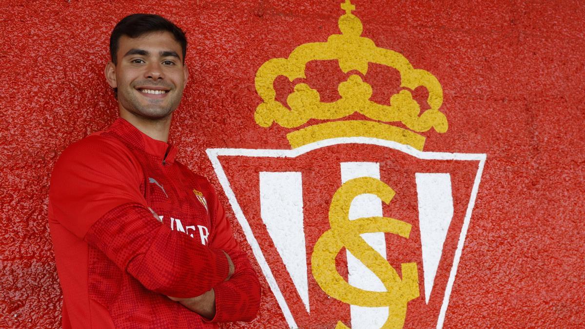 Diego Sánchez, jugador del Sporting de Gijón.