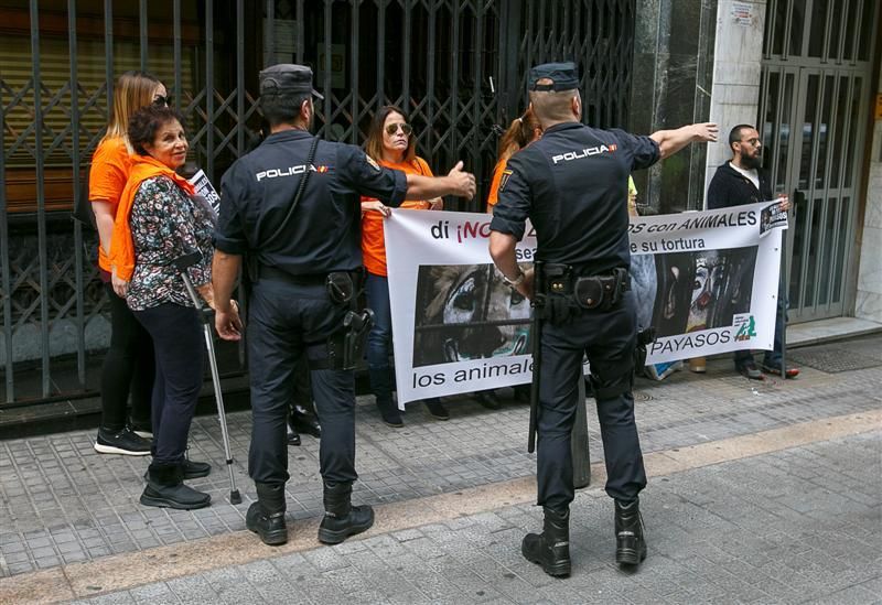 Protesta para prohibir el maltrato de animales