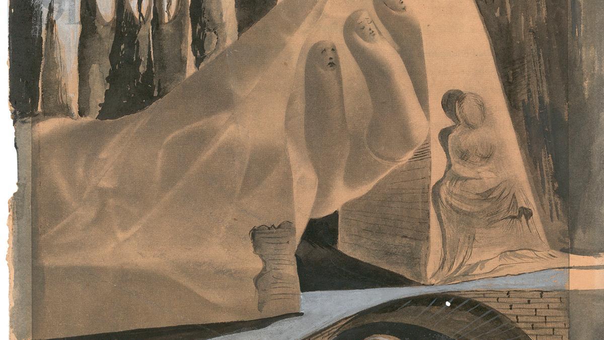 Disseny per a 'Destino', ca.1946. de Salvador Dalí, una obra del pintor català vinculada a la seva col·laboració amb Walt Disney en el projecte 'Destino'.