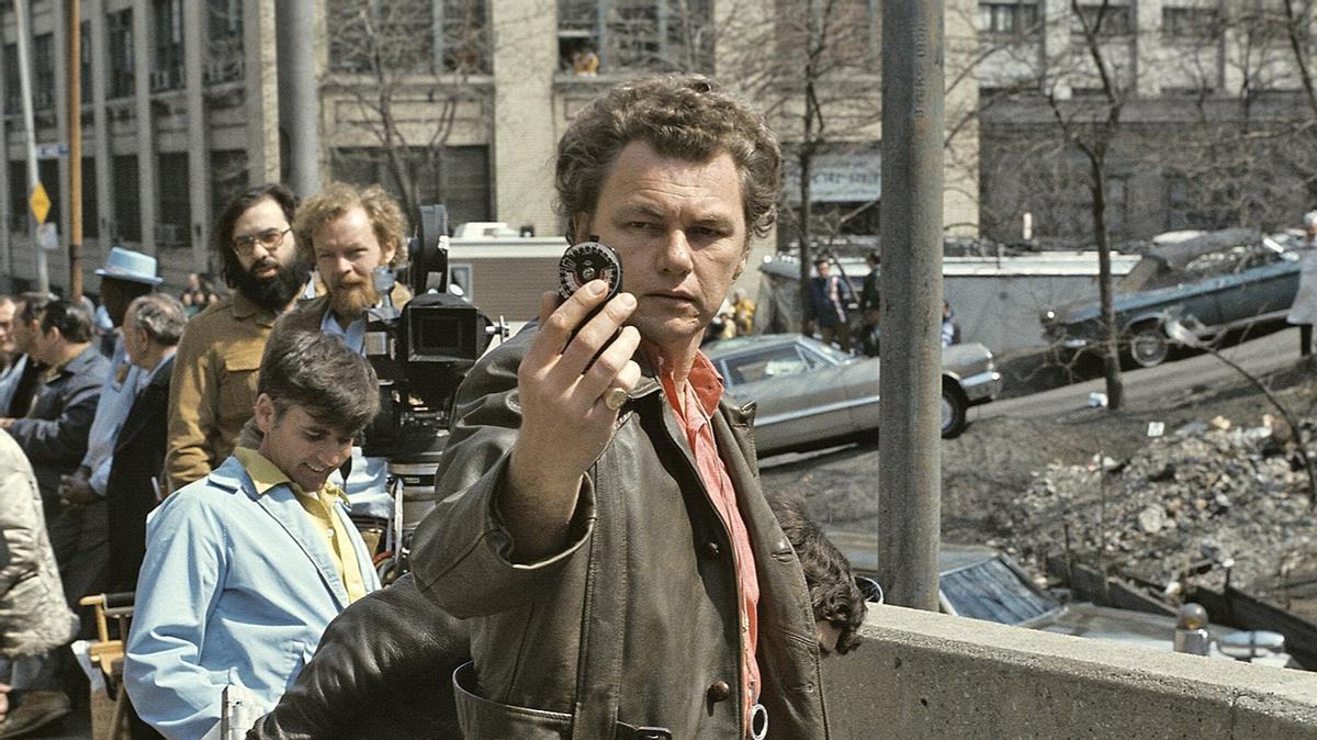 El director de fotografía Gordon Willis, en el rodaje de 'El Padrino'