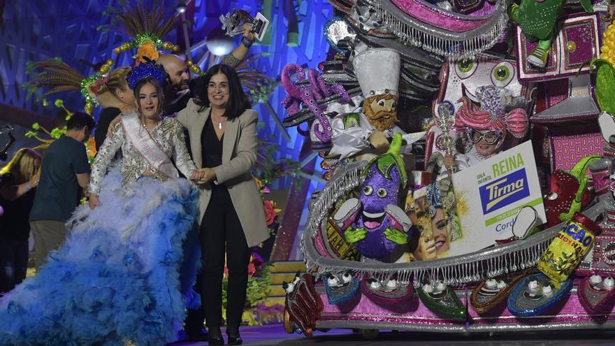 Liah Guardia Suárez ocupa ya el trono infantil del Carnaval de Las Palmas de Gran Canaria