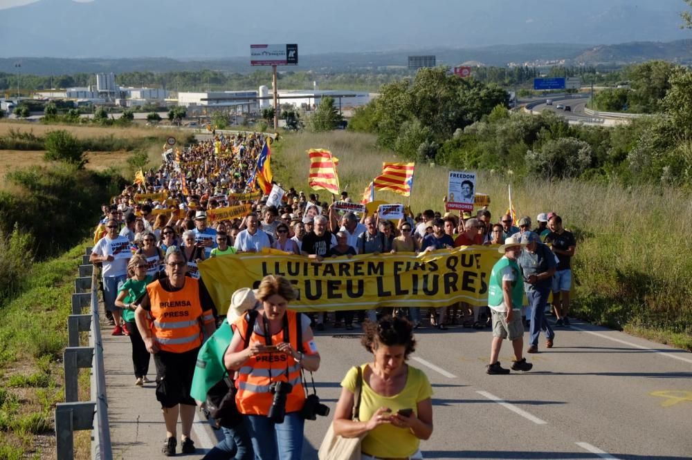 Concentració a la presó de Figueres en suport als independentistes presos