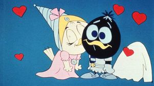 Inici d’un dels episodis de la sèrie d’animació protagonitzada pel pollet Calimero.