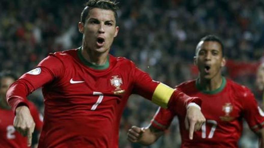 Cristiano Ronaldo celebra su gol