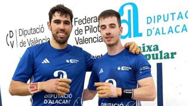 Gimeno i Salva Palau, semifinalistes de la Copa Diputació d’Alacant.  | FEDPIVAL