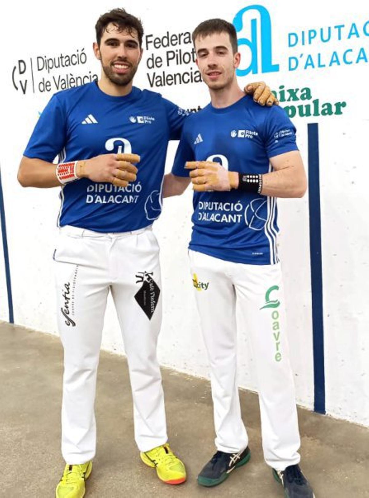 Gimeno i Salva Palau, semifinalistes de la Copa Diputació d’Alacant. | FEDPIVAL