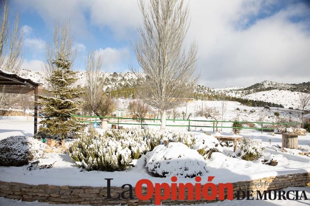 La nieve llega a las pedanías de la comarca del No