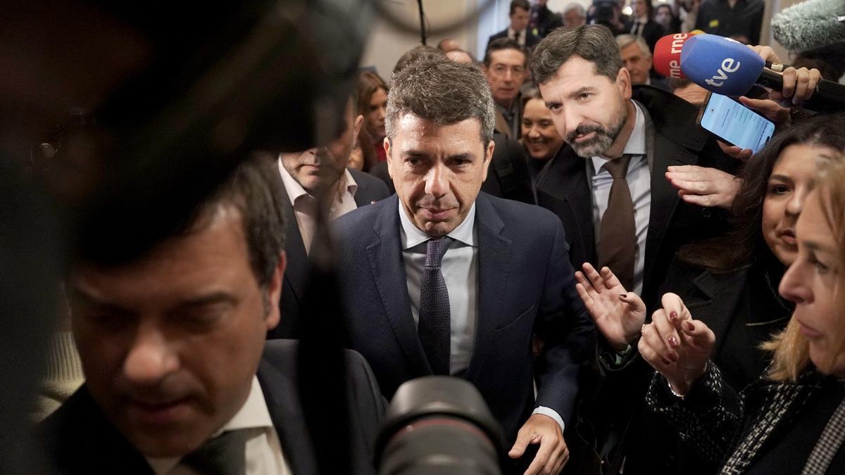 Carlos Mazón, durante su intervención en Madrid